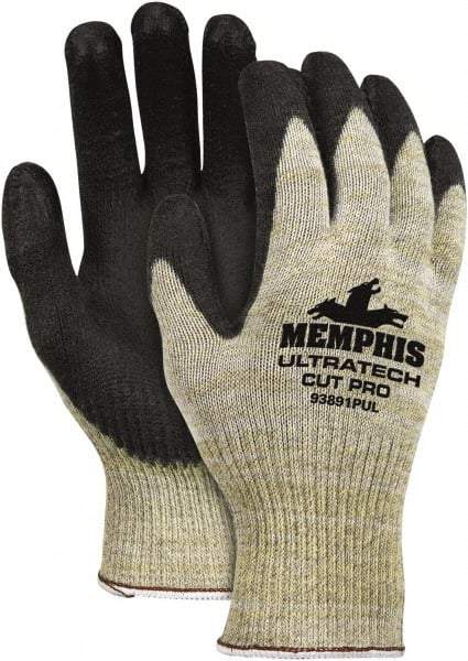 MCR Safety - Size M (8), Polyurethane Coated Kevlar Cut Resistant Gloves - 10.25" Long, Paired - Makers Industrial Supply