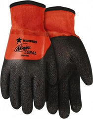 MCR Safety - Size 2XL (11) PVC with Black Coral Coated Nylon Work Gloves - Fully Coated, Paired - Makers Industrial Supply