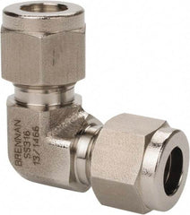 Brennan - 1" OD, Stainless Steel Union Elbow - Comp x Comp Ends - Makers Industrial Supply