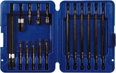 Irwin - 16 Piece, Screwdriver Insert Bit Set - #1 to #3 Phillips, T15 to T30 Torx - Makers Industrial Supply