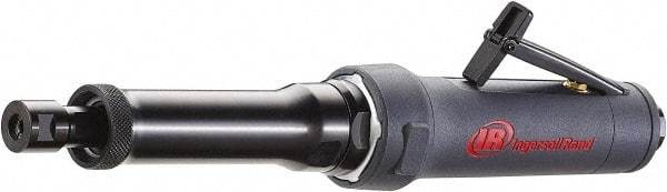 Ingersoll-Rand - 1/4" Collet, Straight Handle, Air Extended Length Die Grinder - 7,500 RPM, Rear Exhaust, 25 CFM, 1 hp, 90 psi - Makers Industrial Supply