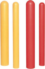 UltraTech - 7" Wide x 52" High, 7" Bollard Cover - Yellow, Polyethylene, Smooth Surface - Makers Industrial Supply