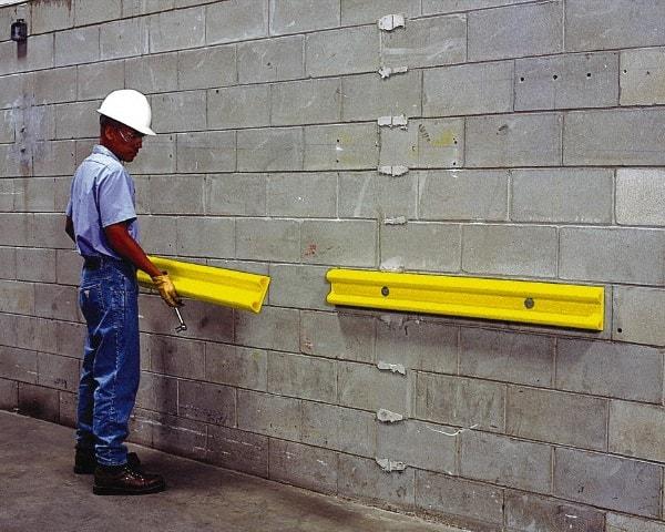 UltraTech - 48" Long, Polyethylene Wall/Surface Protector - Yellow - Makers Industrial Supply