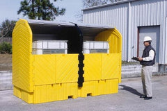 UltraTech - IBC Storage Lockers Type: IBC Pallet Number of Totes: 2 - Makers Industrial Supply