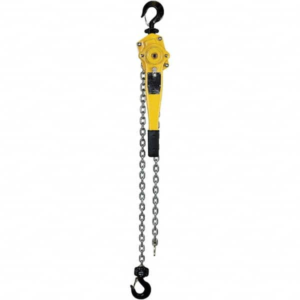 OZ Lifting Products - 3,000 Lb Capacity, 20' Lift Height, Chain Lever Hoist with Overload Protection - Makers Industrial Supply