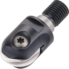 Walter - 25mm Cut Diam, 12.5mm Max Depth of Cut, 22mm Shank Diam, 58mm OAL, Indexable Ball Nose End Mill - 27,300 Max RPM - Makers Industrial Supply