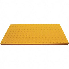 UltraTech - 5 Ft. Long x 2 Ft. Wide, Urethane Surface, Molded Bubble Entrance Matting - Outdoor, Heavy Traffic, Urethane, Yellow - Makers Industrial Supply