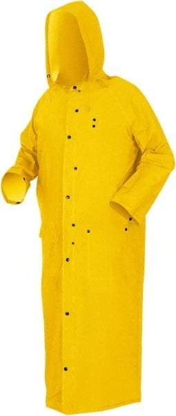 MCR Safety - Size 3XL, Yellow, Rain Jacket - 2 Pockets - Makers Industrial Supply