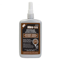 Vibra-Tite - 250 mL Bottle, Brown, Hydraulic - High Pressure Thread Sealant - Makers Industrial Supply