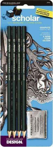 Prismacolor - 2B/2H/Extra Soft/HB Graphite Pencil - Graphite - Makers Industrial Supply