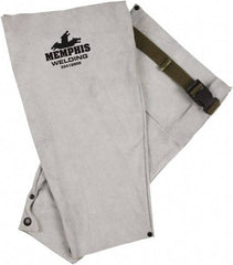 MCR Safety - Size Universal, Leather Sleeve - 18" Long Sleeve, Snaps at Wrist - Makers Industrial Supply