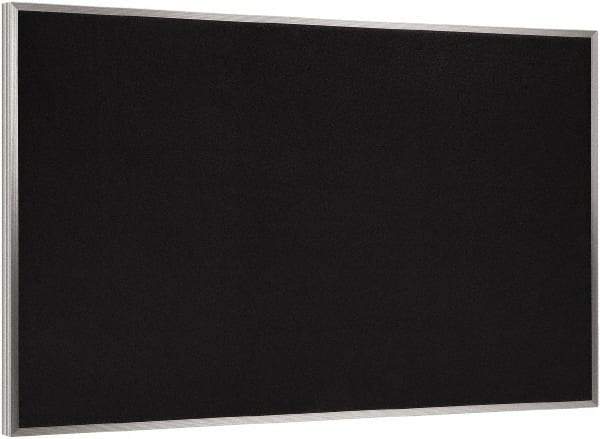 Ghent - 46-1/2" Wide x 36" High Open Cork Bulletin Board - Rubber, Black - Makers Industrial Supply