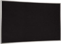 Ghent - 46-1/2" Wide x 36" High Open Cork Bulletin Board - Rubber, Black - Makers Industrial Supply