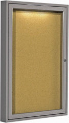 Ghent - 96-1/2" Wide x 48-1/2" High Open Cork Bulletin Board - Rubber, Confetti (Color) - Makers Industrial Supply