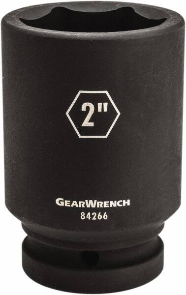 GearWrench - 1" Drive 2-3/4" Deep Impact Socket - 6 Points, 3-17/40" OAL - Makers Industrial Supply