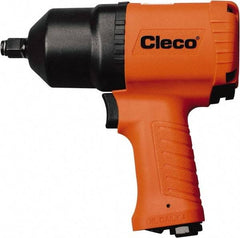 Cleco - 3/8" Drive, 10,000 RPM, 450 Ft/Lb Torque Impact Wrench - Pistol Grip Handle, 1,600 IPM, 40.5 CFM, 90 psi, 1/4" NPT Inlet - Makers Industrial Supply