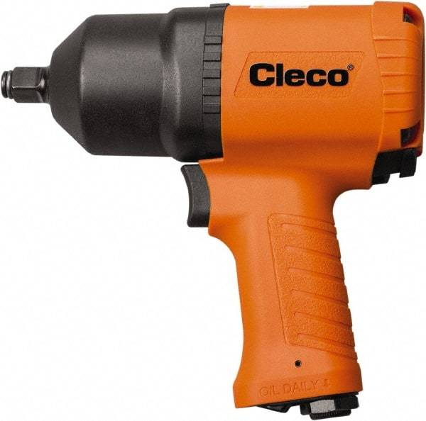 Cleco - 1/2" Drive, 8,500 RPM, 780 Ft/Lb Torque Impact Wrench - Pistol Grip Handle, 1,200 IPM, 40.5 CFM, 90 psi, 1/4" NPT Inlet - Makers Industrial Supply