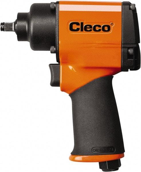 Cleco - 3/8" Drive, 8,000 RPM, 420 Ft/Lb Torque Impact Wrench - Pistol Grip Handle, 1,600 IPM, 27 CFM, 90 psi, 1/4" NPT Inlet - Makers Industrial Supply