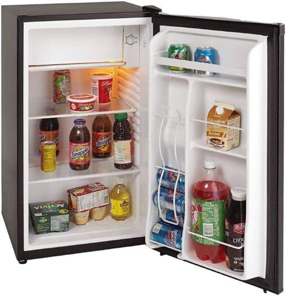 Avanti - 3.3 Cubic Ft. Black Office Refrigerator - 18 Inch Wide x 17-1/2 Inch Deep x 33 Inch High - Makers Industrial Supply