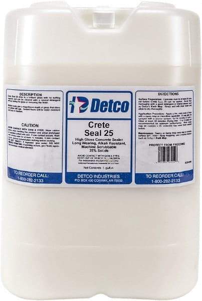 Detco - 5 Gal Container Glossy Clear Sealer - 400 Sq Ft/Gal Coverage, <100 g/L g/L VOC Content - Makers Industrial Supply