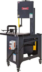 Dake - 9 Inch Throat Capacity, Step Pulley Vertical Bandsaw - 309, 618, 1191, 2382 RPM, 1 HP, Three Phase - Makers Industrial Supply