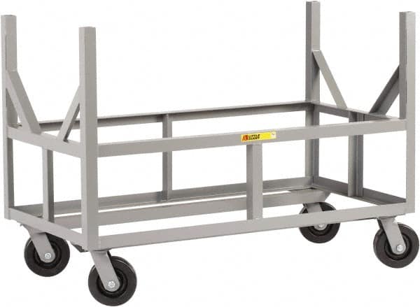 Little Giant - 3,000 Lb Capacity Steel Bar Cradle Truck - Steel Deck, 24" OAW, 0" Platform Length, Phenolic Casters - Makers Industrial Supply