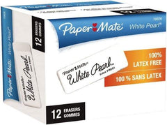 Paper Mate - Rectangle Rubber Eraser - White - Makers Industrial Supply