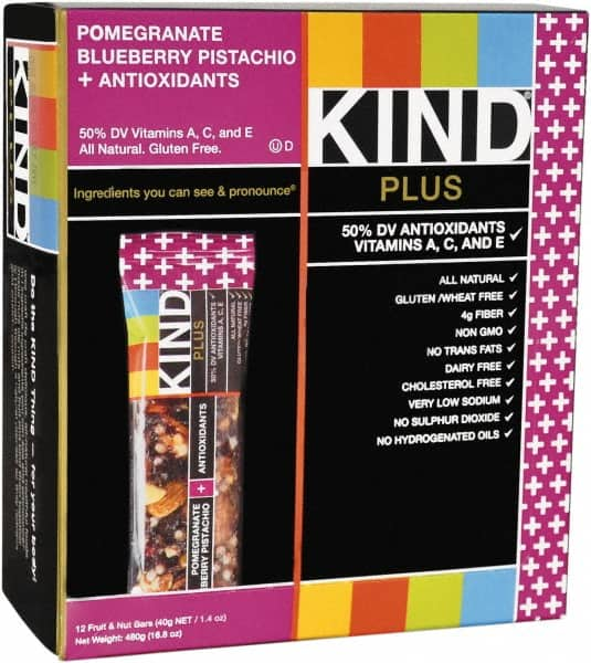 KIND - Nutrition Bar - Pomegranate/Blueberry/Pistachio - Makers Industrial Supply