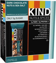 KIND - Nutrition Bar - Dark Chocolate/Nuts/Sea Salt - Makers Industrial Supply