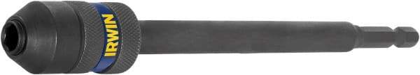 Irwin - 1/4" Drive Standard Socket Extension - 6" OAL, Black Oxide Finish - Makers Industrial Supply