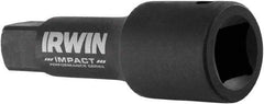 Irwin - 1/2" Drive Standard Socket Extension - 3" OAL, Black Oxide Finish - Makers Industrial Supply