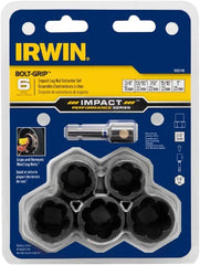 Irwin - 6 Piece Bolt Extractor Set - Clam Shell - Makers Industrial Supply