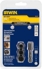 Irwin - 4 Piece Bolt Extractor Set - Clam Shell - Makers Industrial Supply