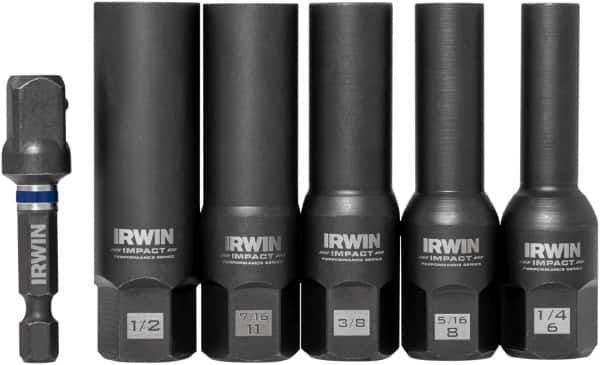 Irwin - 6 Piece Bolt Extractor Set - Clam Shell - Makers Industrial Supply