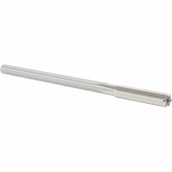 Alvord Polk - 0.33" High Speed Steel 6 Flute Chucking Reamer - Straight Flute, 0.2792" Straight Shank, 1-1/2" Flute Length, 6" OAL - Makers Industrial Supply