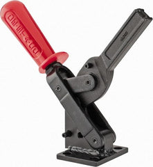 De-Sta-Co - 1,601 Lb Holding Capacity, Vertical Handle, Manual Hold Down Toggle Clamp - 71° Handle Movement, 132° Bar Opening, Solid Bar, Flanged Base, Oxide Finish, Forged Alloy Steel - Makers Industrial Supply