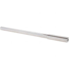 Alvord Polk - 0.441" High Speed Steel 6 Flute Chucking Reamer - Straight Flute, 0.373" Straight Shank, 1-3/4" Flute Length, 7" OAL - Makers Industrial Supply