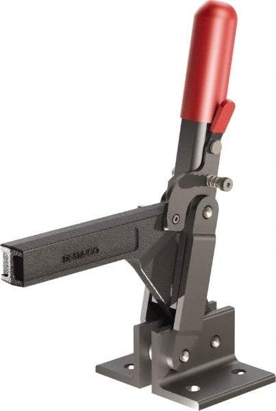 De-Sta-Co - 1,147 Lb Holding Capacity, Vertical Handle, Manual Hold Down Toggle Clamp - 138° Handle Movement, 74° Bar Opening, Solid Bar, Flanged Base, Oxide Finish, Forged Alloy Steel - Makers Industrial Supply