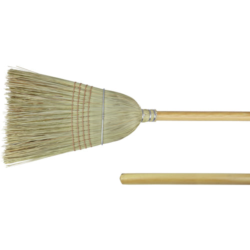 18″ - Corn & Fiber Medium Upright Broom - Makers Industrial Supply