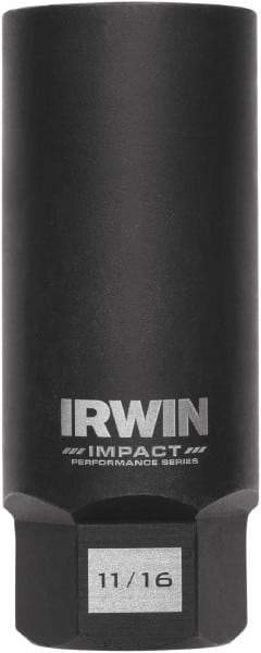 Irwin - 3/8" Drive Reverse Spiral Flute Hex Bolt Remover - 1/4" Hex, 2-1/2" OAL - Makers Industrial Supply