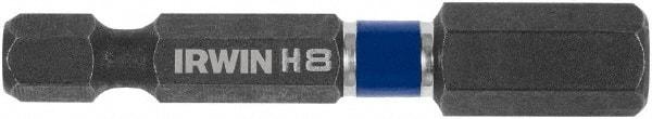 Irwin - 8mm Hex Bit - 1/4" Hex Drive, 2" OAL - Makers Industrial Supply