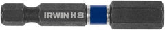 Irwin - 8mm Hex Bit - 1/4" Hex Drive, 2" OAL - Makers Industrial Supply