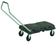 Triple® Trolley, Standard Duty with Handle - 5" dia x 7/8" casters -- Sturdy foam deck - Makers Industrial Supply