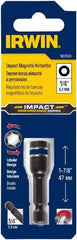 Irwin - 7/16" Magnetic Nutsetter - 1/4" Hex Drive, 1-7/8" OAL, 7/16" Socket Nose Diam - Makers Industrial Supply