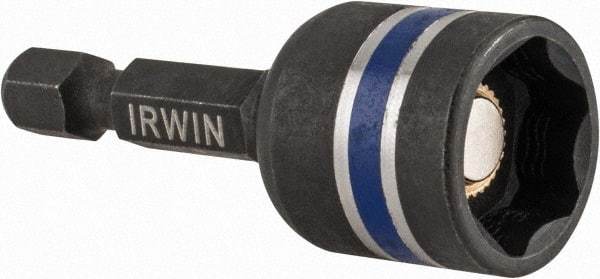 Irwin - 1/2" Magnetic Nutsetter - 1/4" Hex Drive, 1-7/8" OAL - Makers Industrial Supply