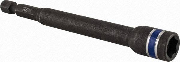 Irwin - 5/16" Magnetic Nutsetter - 1/4" Hex Drive, 4" OAL, 1/2" Socket Nose Diam - Makers Industrial Supply