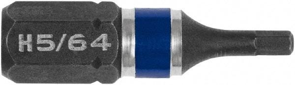 Irwin - 5/64" Hex Bit - 1/4" Hex Drive, 1" OAL - Makers Industrial Supply