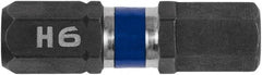 Irwin - 6mm Hex Bit - 1/4" Hex Drive, 1" OAL - Makers Industrial Supply