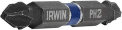 Irwin - #2 x #2 D/E Phillips Screwdriver Bit - 1/4" Hex Drive, 2-3/8" OAL - Makers Industrial Supply