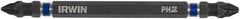 Irwin - #1 x #2 D/E Phillips Screwdriver Bit - 1/4" Hex Drive, 4" OAL - Makers Industrial Supply